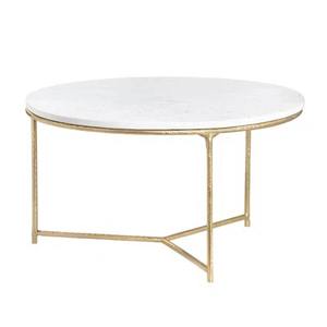 Mesa de Centro Creativa de Estilo Italiano Moderno para Sala de Estar, con Estructura Metálica y Tapa de Madera, Diseño en Forma de Guijarro - Product Image 2
