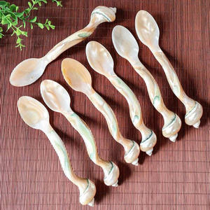 Cuillère en nacre de luxe: vente en gros, cuillères à coquillages et à conque réutilisables et écologiques, artisanat de haute qualité - Product Image 4