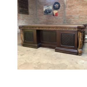 Escritorios Modernos para Oficina, Escritorio de Director de Madera de Teca, Diseño Ejecutivo con Gabinete en Venta - Product Image 6