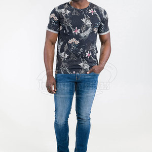 Camisetas de sublimación 3D impresas personalizadas para hombres, camisetas de punto transpirables de manga corta con cuello redondo, cuello teñido ajustado único - Product Image 4