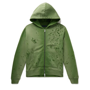 Athletic Style Distressed <b>Hoodie</b> For Men Casual Streetwear <b>Hoodie</b> With Modern Comfort Fit - Product Image 1