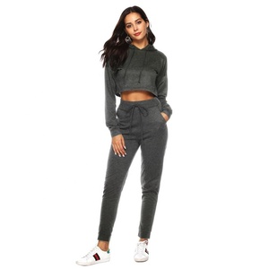 Unisex 2-mảnh thiết lập <span class=keywords><strong>amir</strong></span> của phụ nữ Skinny phù hợp với hoodie Sweatpants & joggersets Cargo quần mùa đông Tracksuit từ các doanh nghiệp ma - Product Image 2