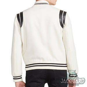 2025 vestes de baseball décontractées pour hommes avec broderie personnalisée conception universitaire à double boutonnage pour tailles plus saison d'hiver fabriquées - Product Image 4