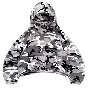 Sudaderas con Capucha para Hombre, Estilo Casual, Invierno, Venta al por Mayor, Personalizadas, Alta Calidad, 100% Algodón, Camuflaje, Hombros Caídos, Corte Holgado y Grueso - Product Image 1