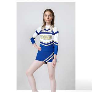 Uniformes de cheerleading pour femmes, design haut de gamme, style actuel, uniformes d'équipe personnalisés, prix bas, 100% polyester, impression numérique, nouveauté - Product Image 5