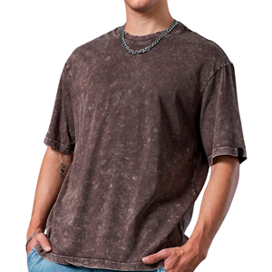 Camisetas Personalizadas de Alta Calidad para Hombre, Estilo Vintage, Impresión DTG, 100% Algodón Orgánico, Tallas Grandes, Transpirables, Ecológicas, Resistentes a los Ácidos - Product Image 1