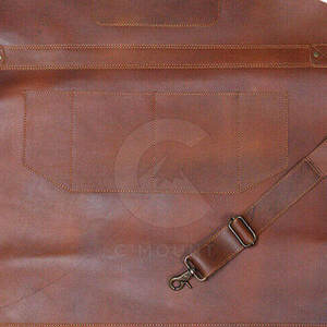 Correas ajustables para cocina y taller Delantal de cuero de seguridad industrial Delantal de cuero personalizado - Product Image 5