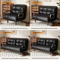 Sofá Cama Plegable y Extensible Multifuncional para Sala de Estar Pequeña, Sofá para Oficina, Siesta o Descanso Durante el Día