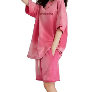 Pantalones Cortos Casuales de Verano para Hombre, Estilo Urbano, Transpirables, de Lana, Holgados, Lavados al Ácido, con Cintura Elástica, Servicio OEM - Product Image 2