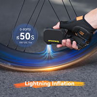 Vente en gros pompe à vélo à batterie haute pression 120psi pompe à air portable mini pompe à vélo électrique