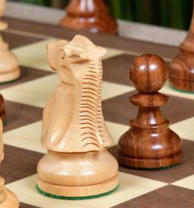 Elegant Championship 1972 Reykjavik Style Chess Pieces in Sheesham and Boxwood 3.7 King At Best Price - Product Image 2