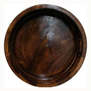 Plateau en bois géométrique en bois écologique plateau en bois de service pour vaisselle ustensiles de cuisine - Product Image 4