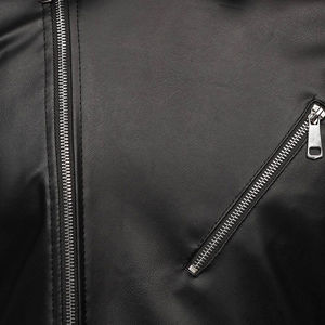 Chaqueta de Cuero para Hombre, Suave y Duradera, Impermeable y Transpirable, con Logotipo Frontal, Estilo Urbano, Moda de Invierno - Product Image 2