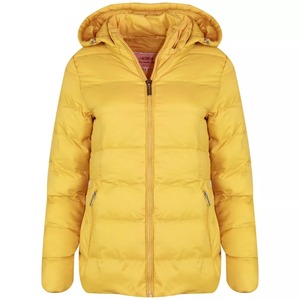 Nuevo diseño de las mujeres térmica con capucha Puffer abrigo de manga larga con cremallera completa a prueba de viento prendas de vestir transpirable - Product Image 3