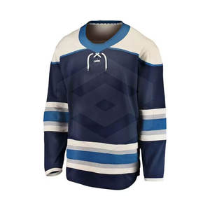 Jersey de hockey sobre hielo para adultos al por mayor color personalizado con nombre de equipo personalizado último diseño mejor precio 100% poliéster de alta calidad - Product Image 5