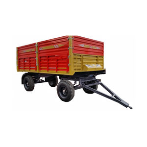 Vente chaude 4 roues 8 tonnes remorque basculante pour ferme utilisée attachée avec tracteur/benne hydraulique 8 tonnes remorque - Product Image 4