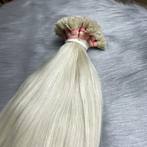 Extensiones de Cabello Humano con Punta Plana de Queratina Pre-Adherida, Cabello Remy Alineado, Liso y Sedoso, Sin Caída, Disponible en Varios Tamaños - Product Image 5