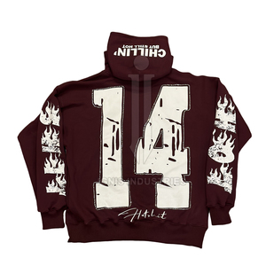 Trajes de sudor personalizados coloridos para hombres Trajes de sudor personalizados de invierno gruesos de gran tamaño para hombres en el mejor material - Product Image 4