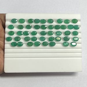 4mm 6mm 8mm Natural zambiano verde esmeralda facetado corte ovalado piedra preciosa suelta piedra preciosa para la fabricación de joyas en línea India Alibaba - Product Image 4