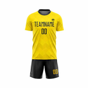 Juego de uniformes de fútbol personalizados | Tela transpirable que absorbe la humedad | Camisetas de fútbol OEM/ODM para hombres y jóvenes - Product Image 2