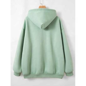 Sweat à capuche zippé pour homme en coton mélangé, basique, sur mesure, en gros, surdimensionné, polaire, vêtements de sport, OEM - Product Image 2
