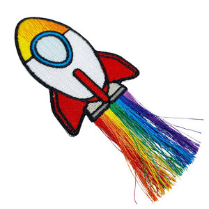 Pompon brodé de danse flamenco fer sur patchs - Product Image 5