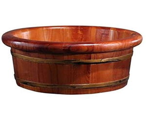 Seau de spa en bois personnalisé par le fabricant, seau de massage manuel, excellente qualité, bol à pieds en bois - Product Image 1