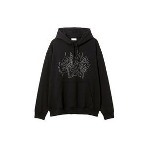 Pull à capuche zippé 100% coton de qualité supérieure pour hommes avec strass dernière conception pour l'hiver - Product Image 6