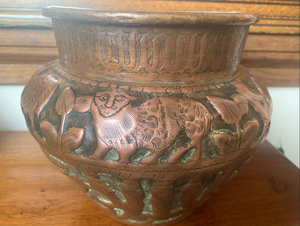 Nouvelle jardinière en cuivre de luxe, décoration d'intérieur, jardinières en métal faites à la main, design unique et créatif, motif portable, classique, salon, bureau - Product Image 1