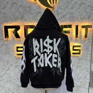 Sudadera con Capucha Deportiva de Corte Perfecto, Edición Deportiva, la Más Demandada, con Cremallera, Estampado Puff, Fabricada en Fábrica, Precio Económico, Sudaderas para Hombre - Product Image 2