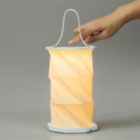 2025 nouvelles idées ABS pliant papier lampe Rechargeable LED lumières Pâques éclairage décorations promotionnel entreprise affaires cadeaux