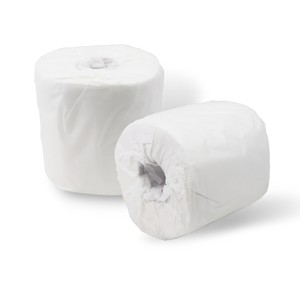 Papel Higiénico Blanco con Relieve, Suave y Absorbente, Desechable por el Inodoro, Pulpa de Madera Virgen, Papel para Baño - Product Image 1