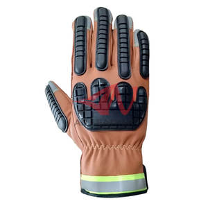 Gants résistants aux coupures en cuir et TPR avec protection complète des mains et ajustement confortable - Product Image 2