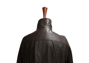 Abrigo Largo Unisex de Cuero Genuino, Chaqueta de Cuero de Piel de Oveja Premium con un Solo Botón |   Ropa de Abrigo de Moda de Invierno |   Logotipo Personalizado OEM - Product Image 2