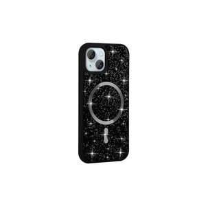 Coque de protection en silicone mosaïque SAFA de luxe compatible MagSafe avec design diamant pour iPhone 13 Plus, élégante et électroplaquée - Product Image 2
