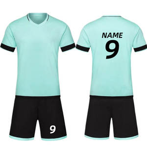 ชุดฟุตบอล ชุดแข่งฟุตบอลแบบกำหนดเอง ชุดทีมฟุตบอล ชุดฟุตบอลแห้งเร็ว พิมพ์โลโก้ตามสั่ง รับผลิตแบบ OEM ODM ชุดฟุตบอลเยาวชน - Product Image 4