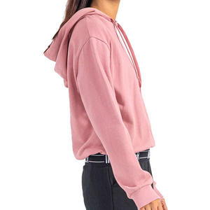 2025 Nueva alta calidad gran oferta mujeres OEM de talla grande pulóver sudaderas con capucha hechas a medida ropa de calle para mujeres básicas Sudadera con capucha - Product Image 3