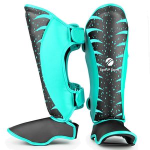 Prix de gros, protège-tibias de compétition de Muay Thai personnalisés, protection des jambes personnalisée, entraînement de kick-boxing, protège-tibias durable - Product Image 1