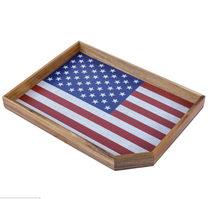 Artisanat de luxe Design rustique plateau de service en bois pour café thé fruits et décor de mariage pour la maison Restaurant hôtel - Product Image 1