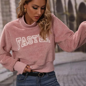 Sweats anti-rides à col roulé de qualité supérieure Sweats à capuche élégants et personnalisés pour femmes Chemises en coton biologique respirant - Product Image 4