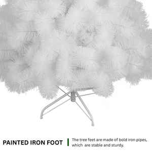 Árbol de Navidad Artificial Blanco de 1.5 m con Soporte Metálico para Decoración Festiva en Interiores, Hogar y Oficina, Gran Venta - Product Image 3