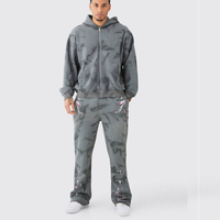 Conjunto Deportivo de Invierno para Hombre, 100% Algodón, Sudadera con Capucha y Pantalones Deportivos, Estilo Flare, Nueva Llegada, Venta al Por Mayor, Personalizable
