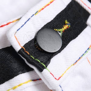 2026 Best Selling High Quality Jeans <b>Shorts</b> Custom Made Comfortable Martial Arts Wear <b>Men</b> Jeans <b>Shorts</b> <b>Black</b> White - Product Image 4