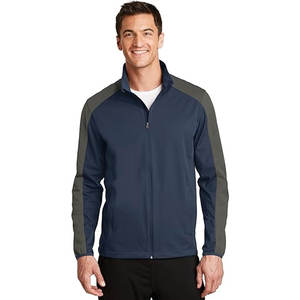 เสื้อแจ็คเก็ตกันลมและกันน้ำผู้ชายปกตั้งผ้าแคนวาสมาใหม่ - Product Image 1