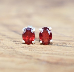 Boho Style 925 Sterling <b>Silver</b> <b>Drop</b> <b>Earrings</b> with Garnet Gemstone Handmade Jewelry for Women for Weddings Special Occasions - Product Image 1
