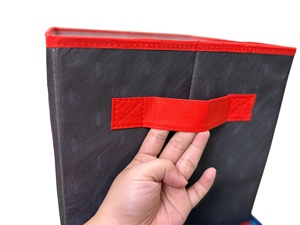 Chất Lượng Cao Có Thể Gập Lại Không Dệt Sinh Thái Thân Thiện Bền Hiện Đại Quần Áo Lưu Trữ Cube Nhà Trang Trí Tổ Chức Tập Tin Vớ Đồ Chơi - Product Image 4