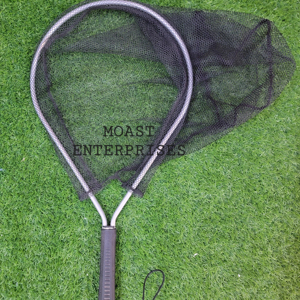 Filet de pêche en maille de silicone pliable de 79.5cm avec interrupteur de verrouillage Clip de ceinture Bass Trout Boat N02 Filet d'atterrissage de pêche - Product Image 1