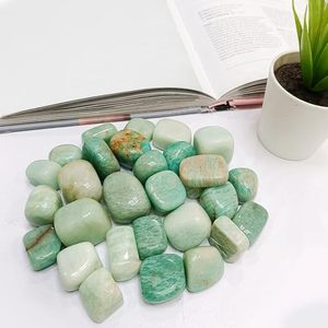 Piedra Preciosa Natural de Amazonita, Piedra Pulida, Marca KALA CUTURE, para la Paz Interior, Claridad Emocional y Decoración del Hogar, Venta al por Mayor - Product Image 4