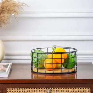 Panier à fruits décoratif, organisateur de comptoir de cuisine, panier à fruits et légumes, panier de rangement en fil métallique pour la cuisine, bol à fruits moderne - Product Image 4