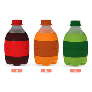 Juguetes Apilables de Silicona para Bebés, Gran Venta, OEM ODM, Nuevo, Libre de BPA, Grado Alimenticio, Diseño de Botella de Soda, Juguete Montessori, El Mejor - Product Image 4